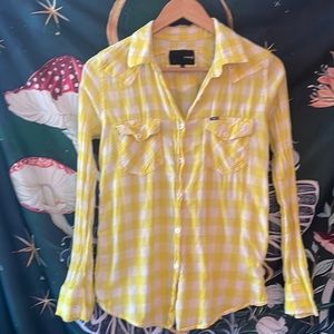 HURLEY • Key West relaxed button-up blouse • S